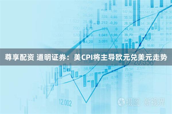 尊享配资 道明证券：美CPI将主导欧元兑美元走势