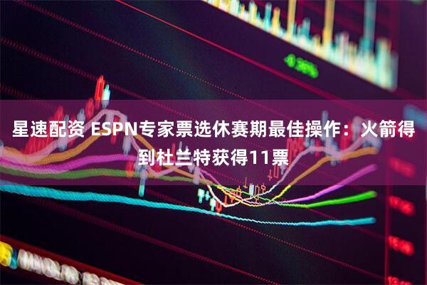 星速配资 ESPN专家票选休赛期最佳操作：火箭得到杜兰特获得11票