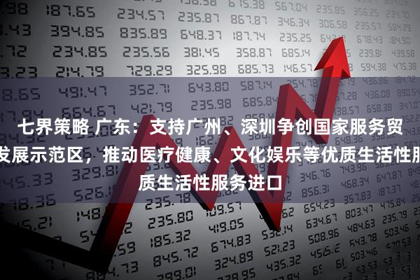 七界策略 广东：支持广州、深圳争创国家服务贸易创新发展示范区，推动医疗健康、文化娱乐等优质生活性服务进口