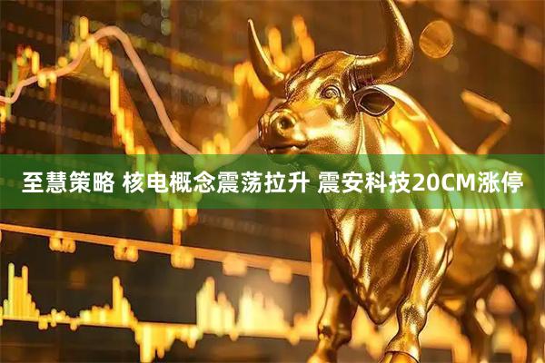 至慧策略 核电概念震荡拉升 震安科技20CM涨停